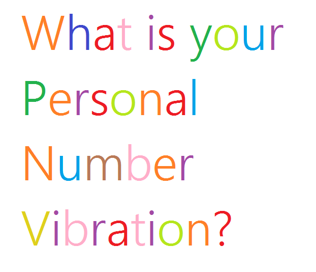 Find out what your Personal Number Vibration is
